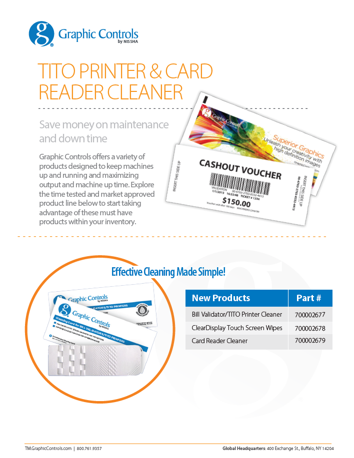 <p>Tito Printer and Card Reader Cleaner</p>
